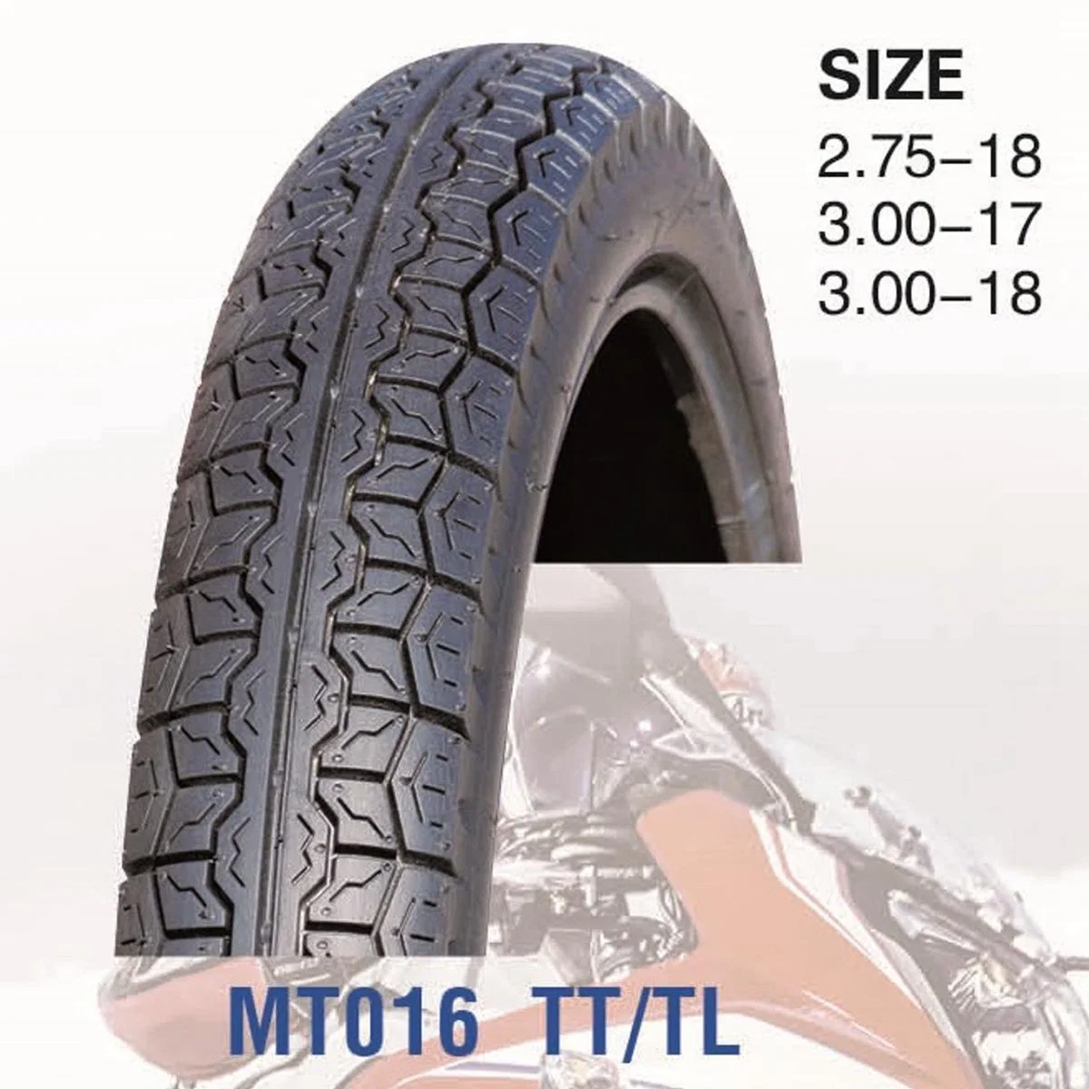 Los neumáticos de la cruz del motor off road Moto 4.00-8 2.75-18 el patrón de neumáticos