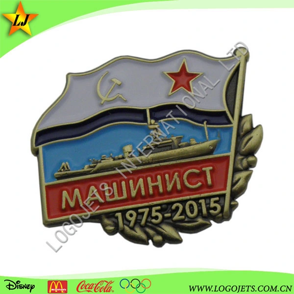 Hot Sale Custom Logo 3D Metal Lapel Pin Police Military Soft Hard Enamel for Promotional Gift