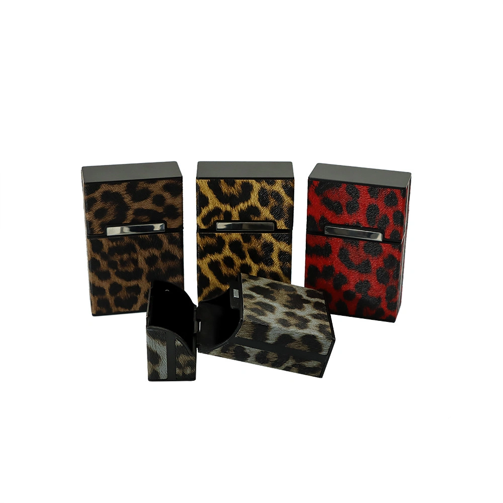 New Leopard Pattern Plastic Cigarette Case