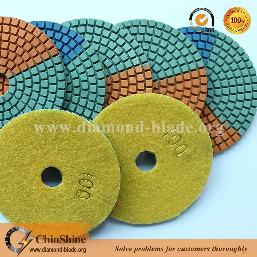 4 Inch 100mm Diamond Polishing Disc, Polishing Abrasive Pad for Angle Grinder