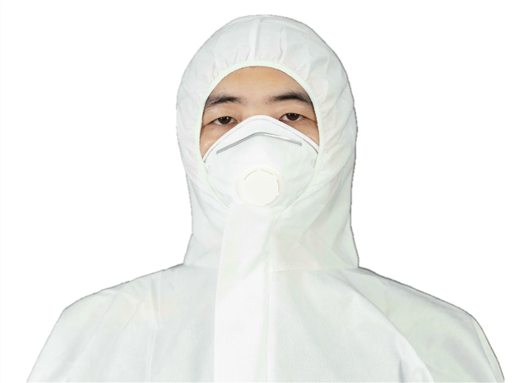 Combinaison de protection SMMS respirante de type 5/6 Wholesale White SMS Safety Vêtements EPI