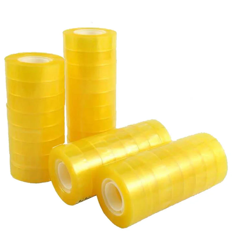 Wholesale Sellotape Waterproof Acrylic Adhesive Single Sided Small Stationery Tape for Office Students