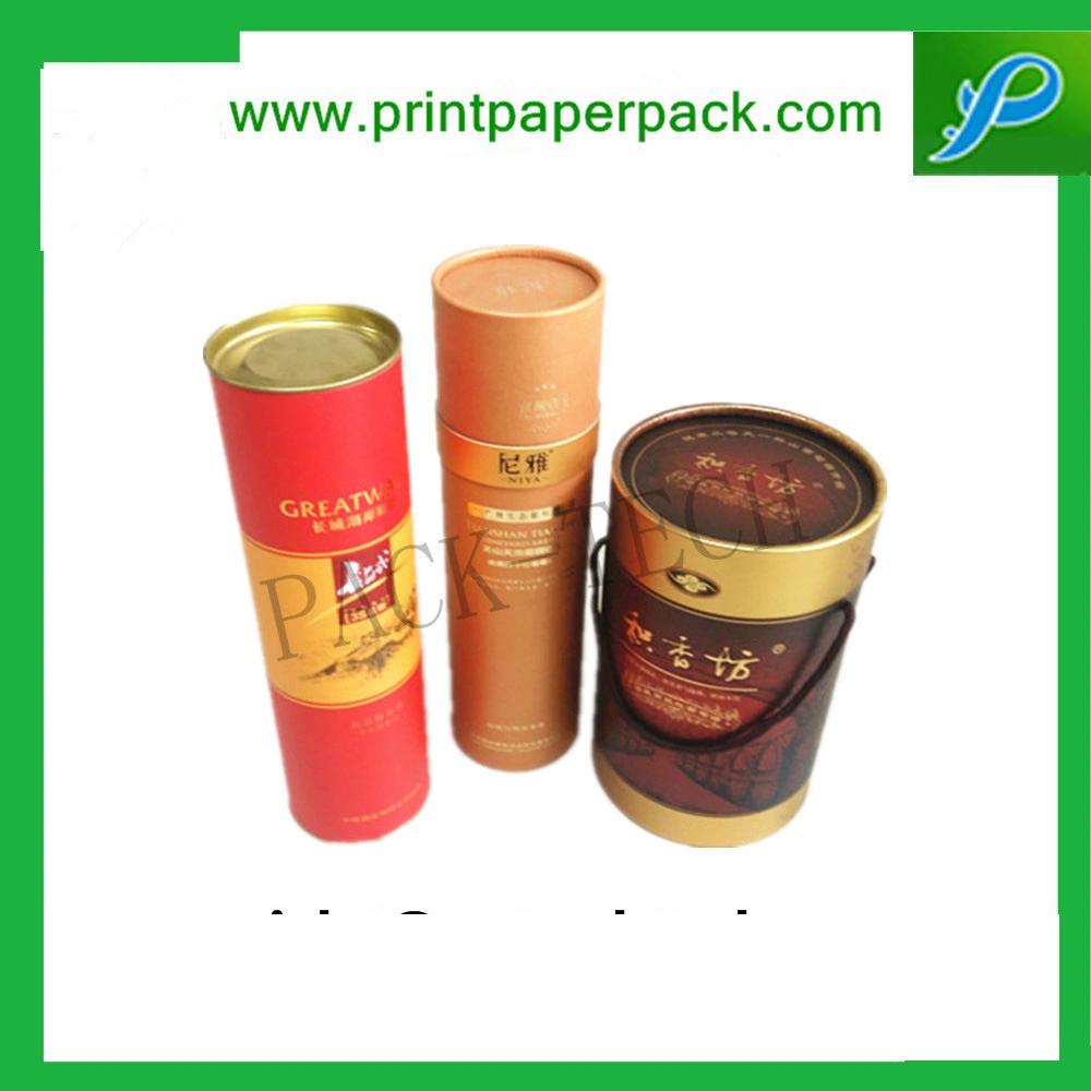 Custom Rigid Carton Tube Wine Packaging Paper Box High End Business Gift Paper Box