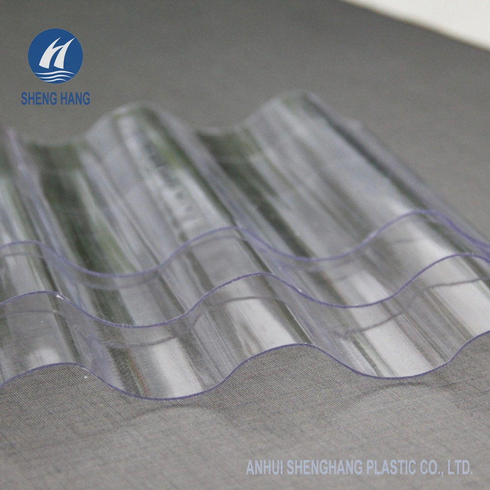 Colored Polycarbonate PC Corrugated Wall Sheet with UV Protection