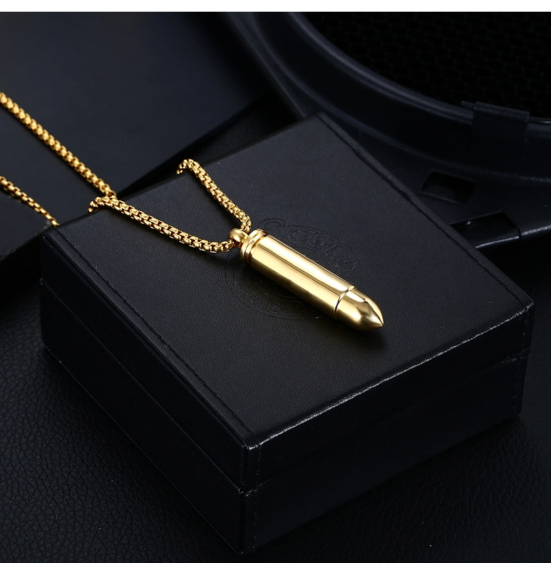 Commemorative Urn Pet Cremation Ashes Sublimation Perfume Bottle Jewelry Series Cross Bullet Memorial Pendant Necklace