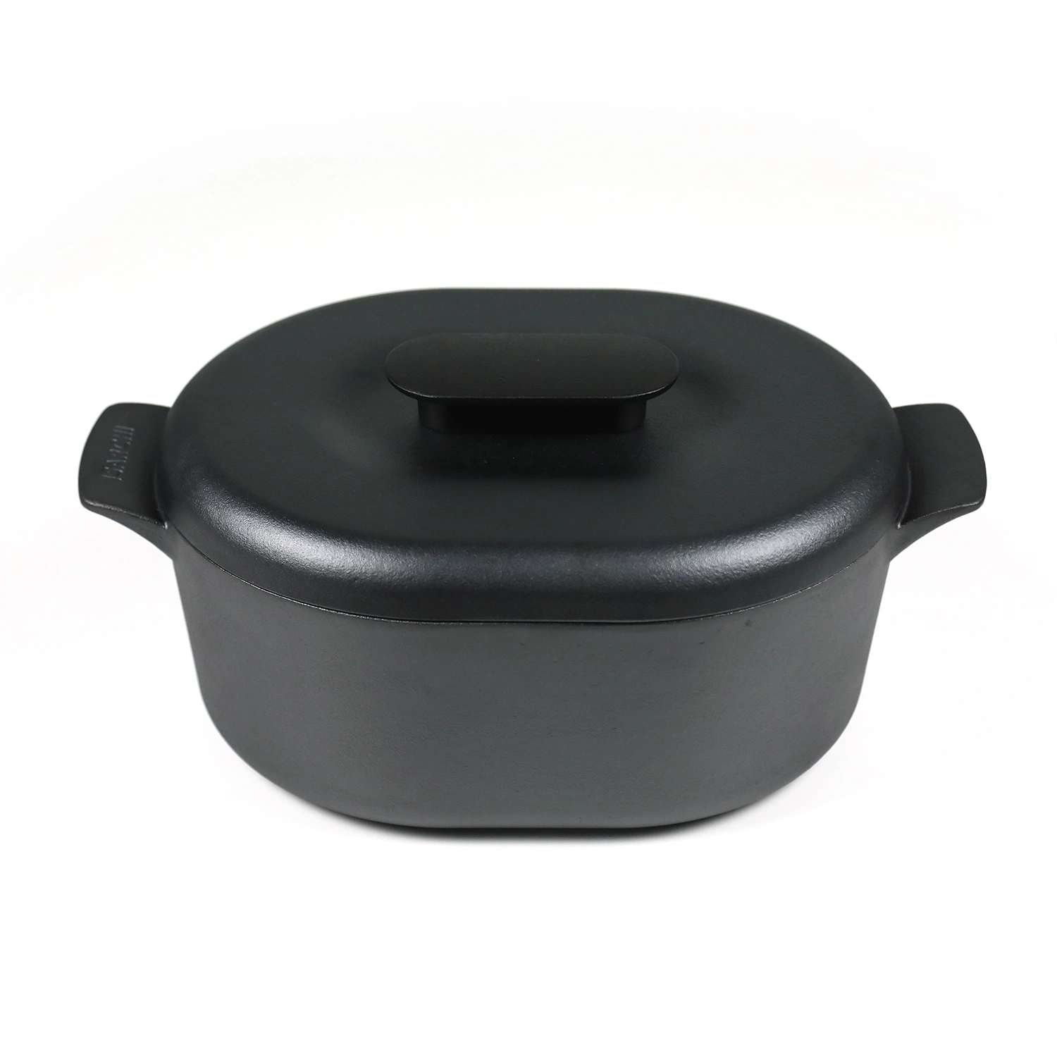 6.3 Quart Esmalte Oval coberta de Ferro Fundido Forno Holandês