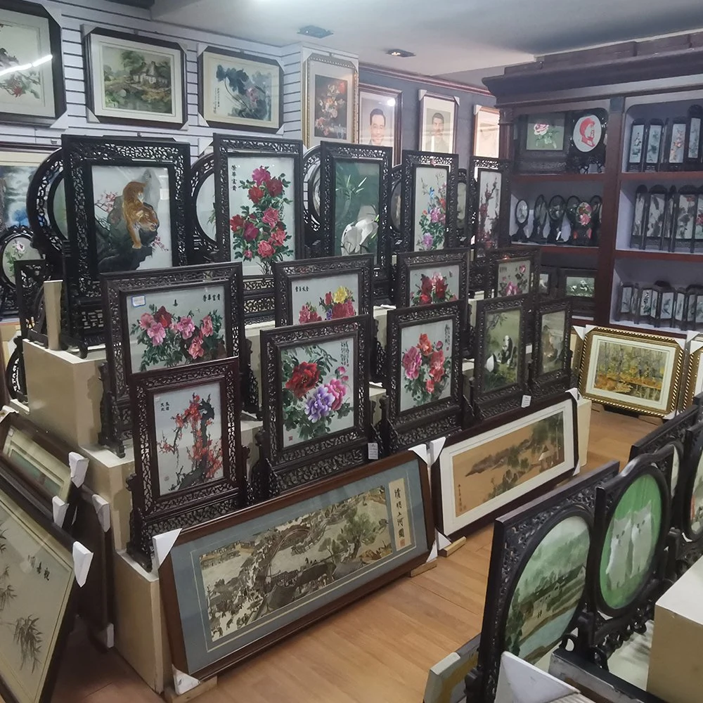 El alto grado de Hunan bordados el bordado de ornamentos de doble cara, bordados artesanales de decoración y estilo China Regalos de empresa