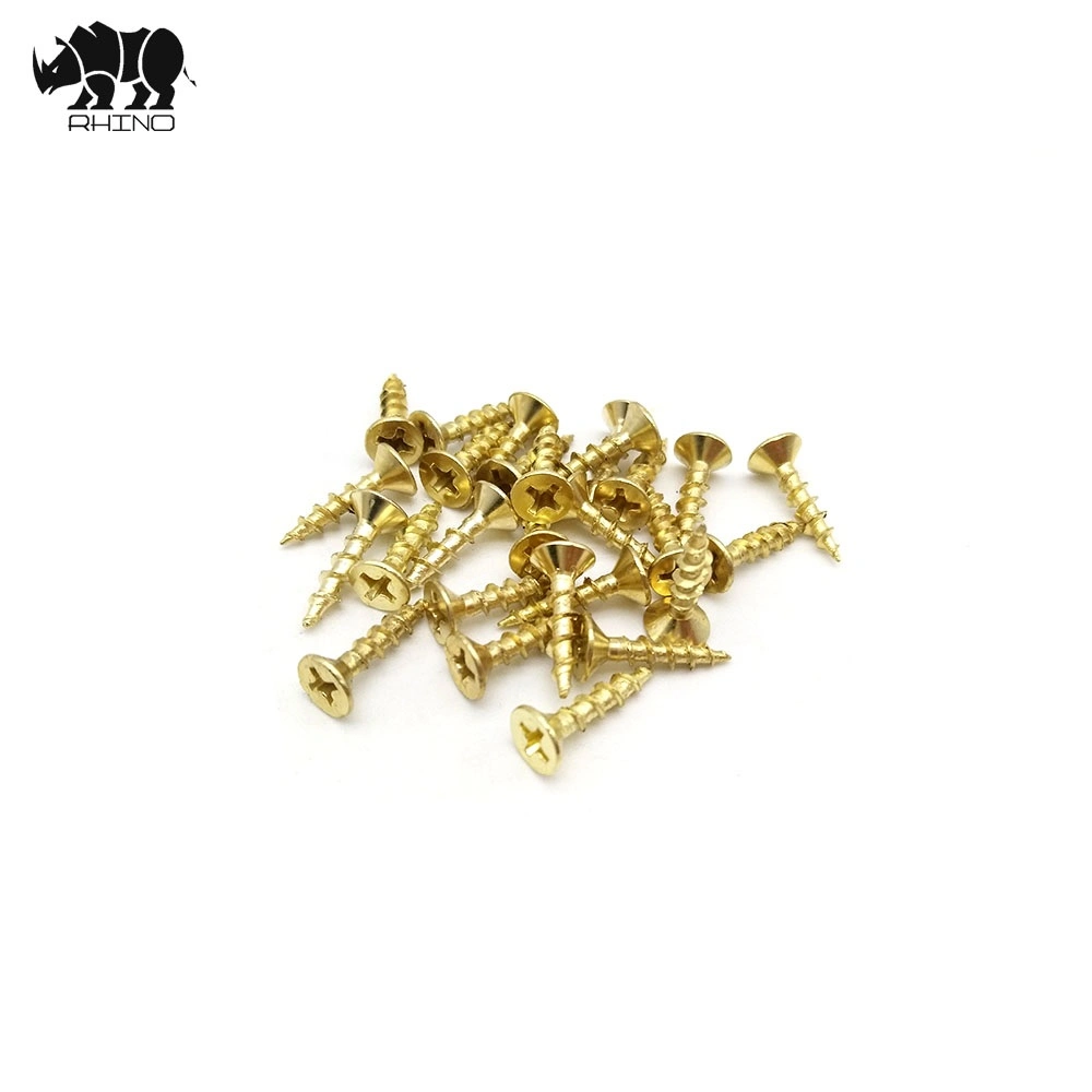 Brass Chipboard Screw, Self-Tapping Screw, Self-Drilling Screw