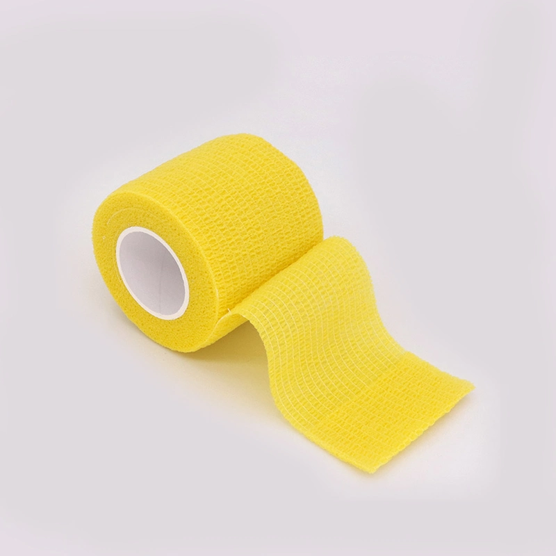 Hand Tear Waterproof Colored Cotton Cohesive Bandage Free Samples & CE FDA Certified