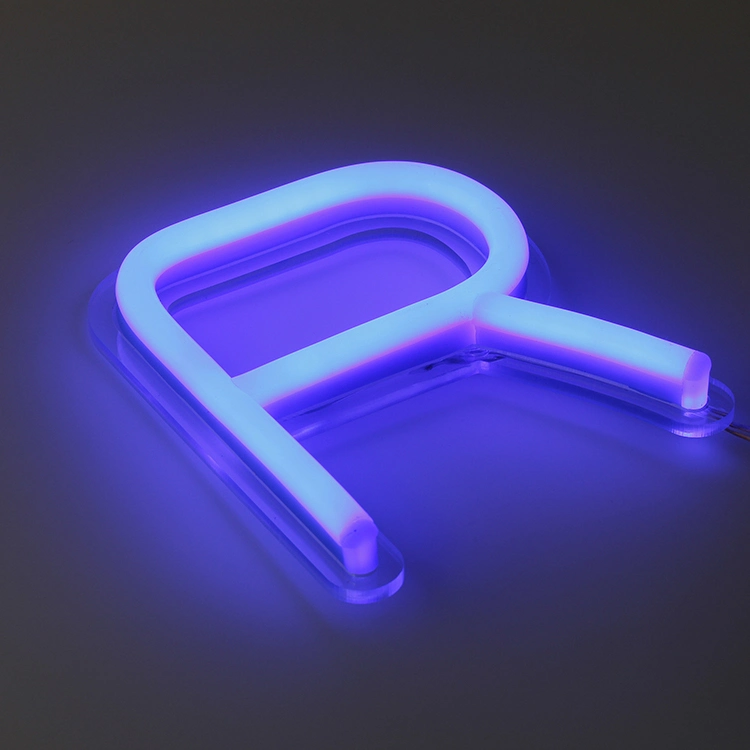 Customized 3D Clear Acrylic LED Neon Letter Sign Light Decoration Electronic Sign