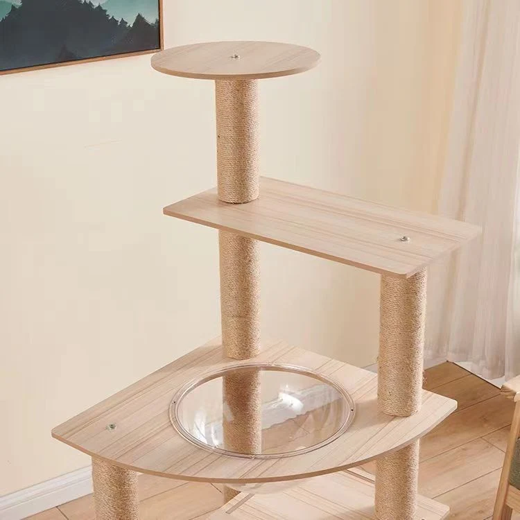 Tabla de muebles Sala de gato columna de escalada de gato combinado con grande Juguetes para mascotas