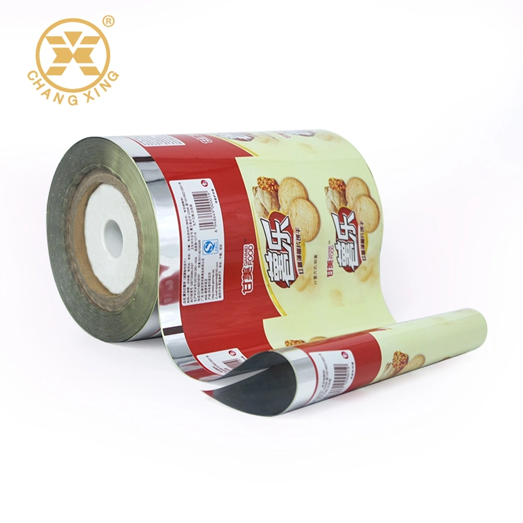 BOPP/VMPET/PE Biscuit Packaging Roll Food Packaging Films Metallized Packaging Film