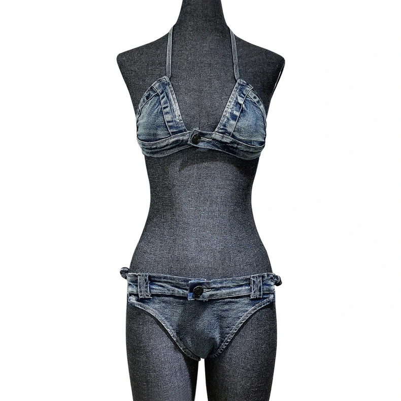 SJ-JB2104 chaud nouveau style femme sexy denim bikini sport de plage costume