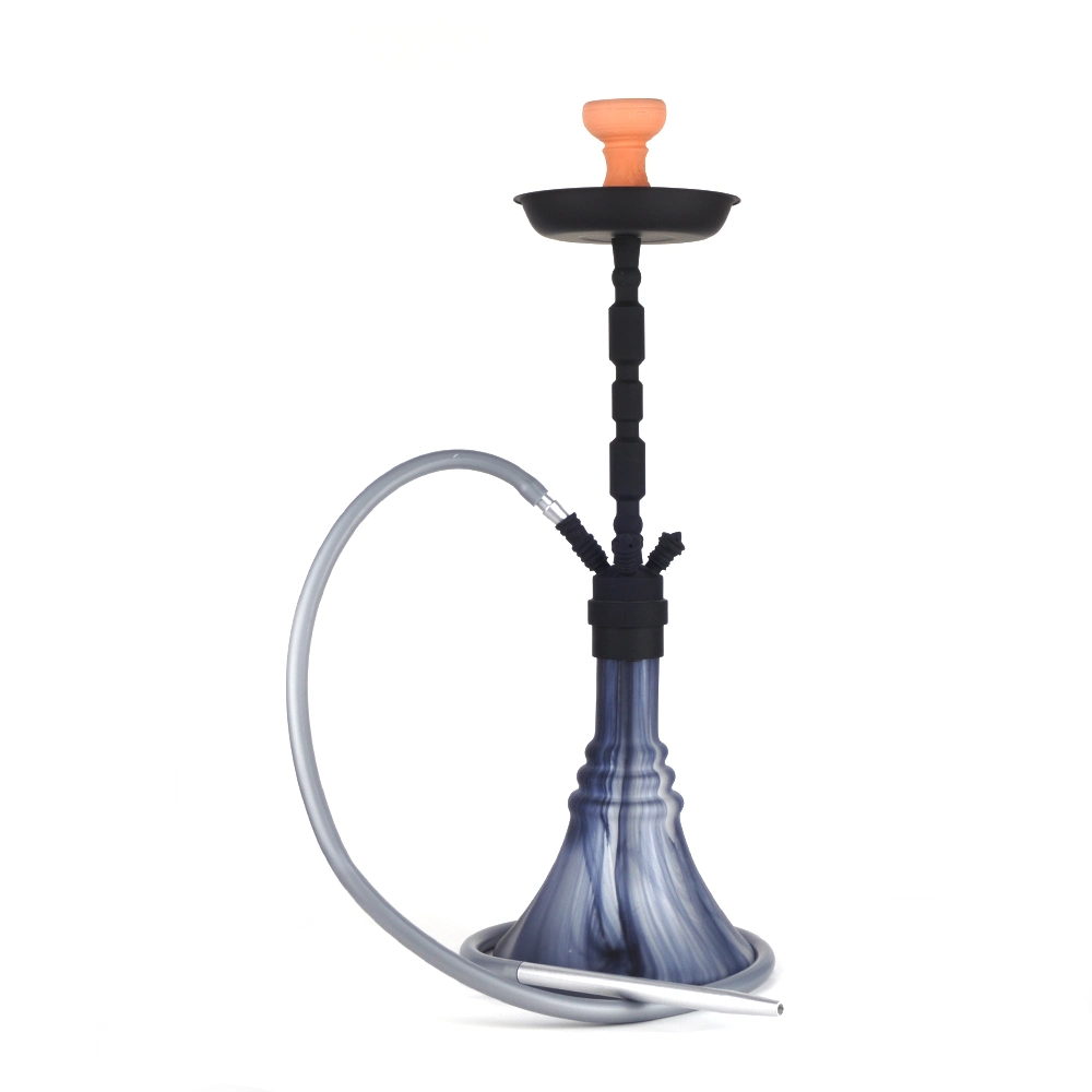 Fabricación de acrílico azul Shisha Hookah botella de 1 tubos Chicha Shisha Jl-344ah