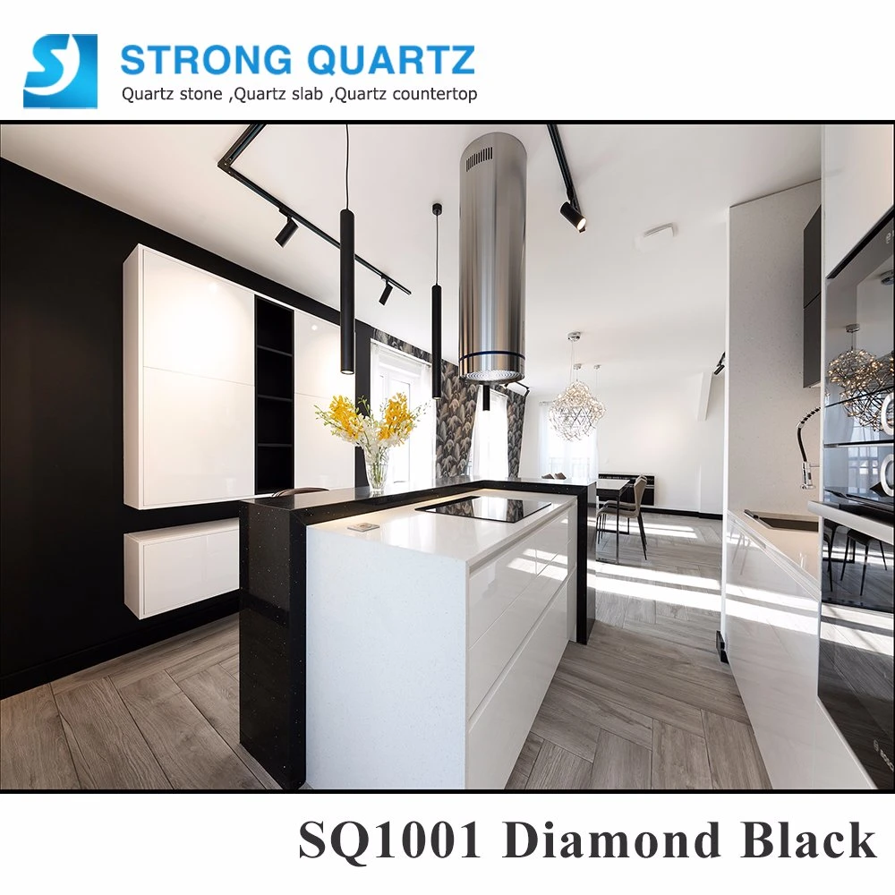 Black Star Quartz Stone Soild Surface