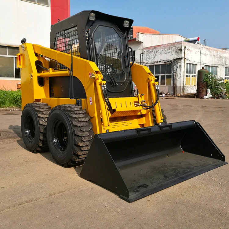 Equipamento de construção de 850 kg CEEUN ERS60 com aprovação CE, máquinas Small Micro Mini carregadora de direção deslizante