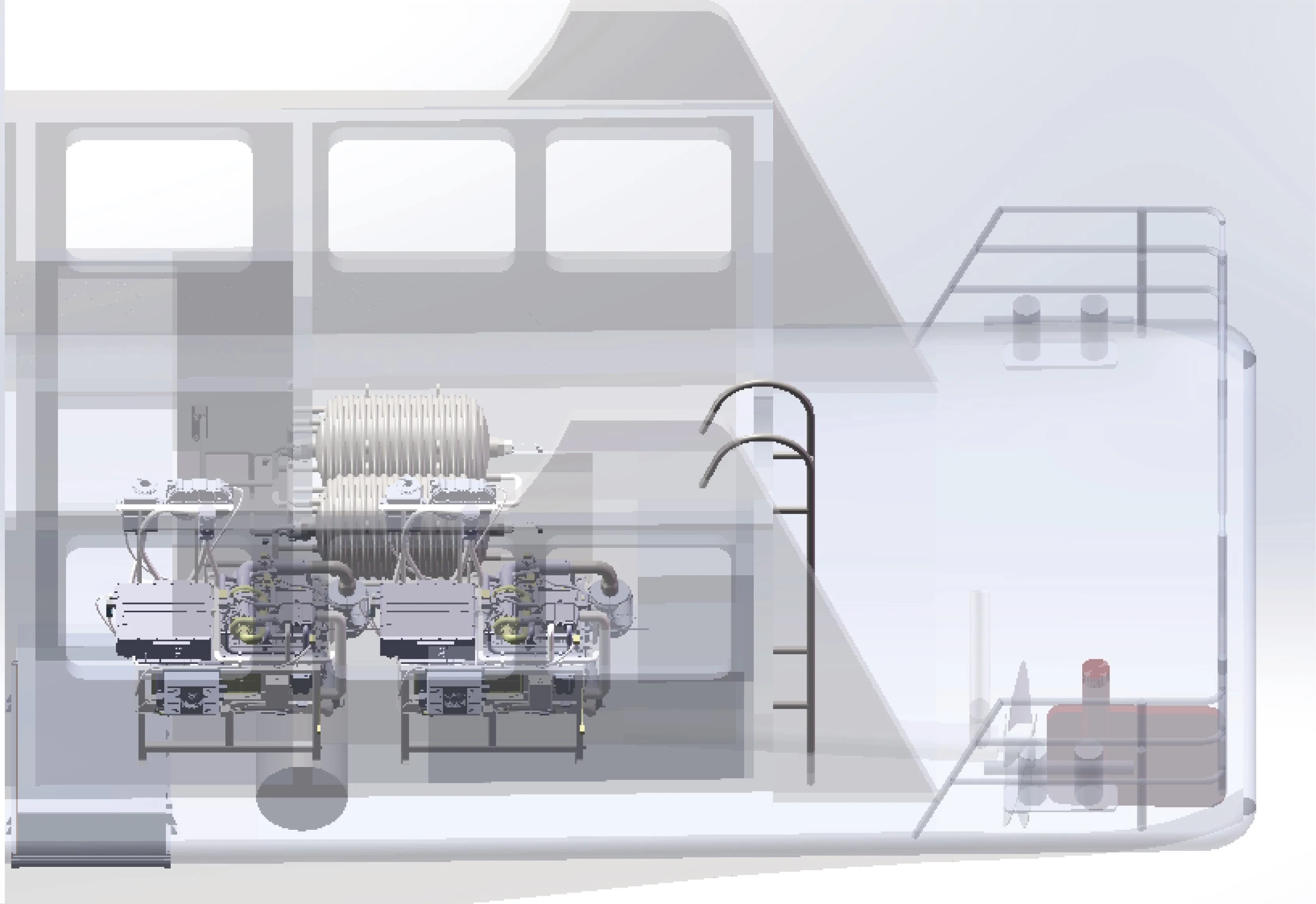 100-Kw-200 Kw 300 Kw Hydrogen Marine Power System Hydrogen-Energy Power Plant Engine