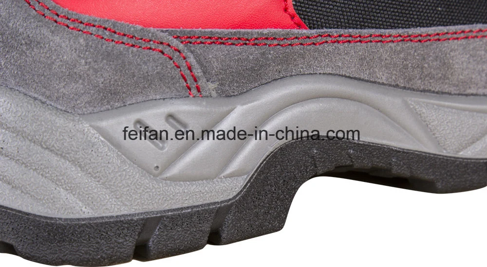 Casual Safety Shoe with Suede Leather and Mesh Cloth