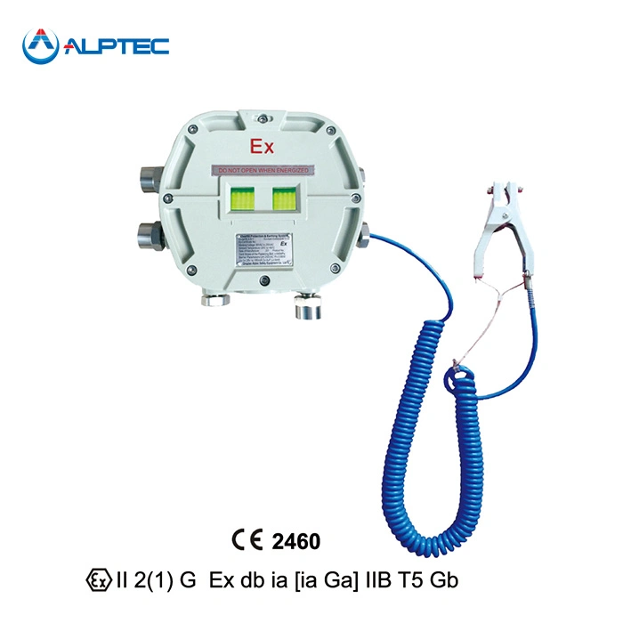Sistema de monitorização de ligação estática/antiestática e de ligação à terra/ligação à terra com aprovação ATEX