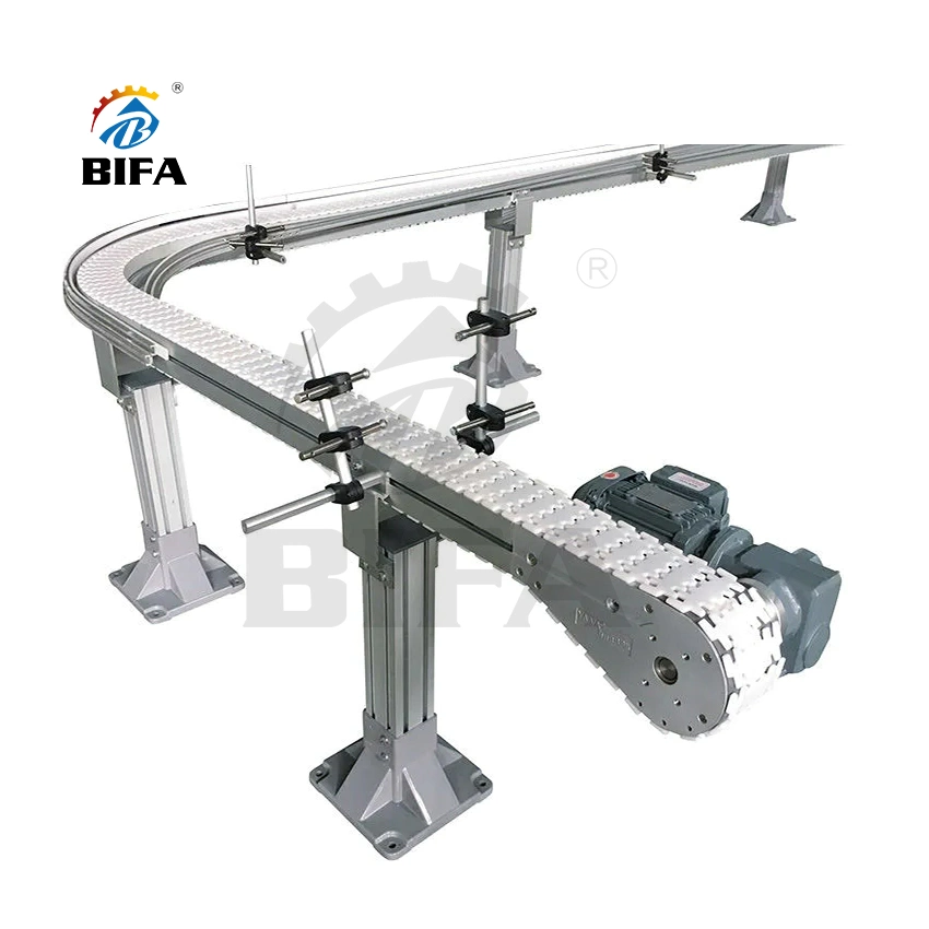 Bifa Curve Conveyor Belts for Material Distribution and Sorting