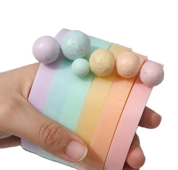 Hot Sale Macaron Color Decompression Toy Diang Ball BOPP Adhesive Special Sticky Ball Tape