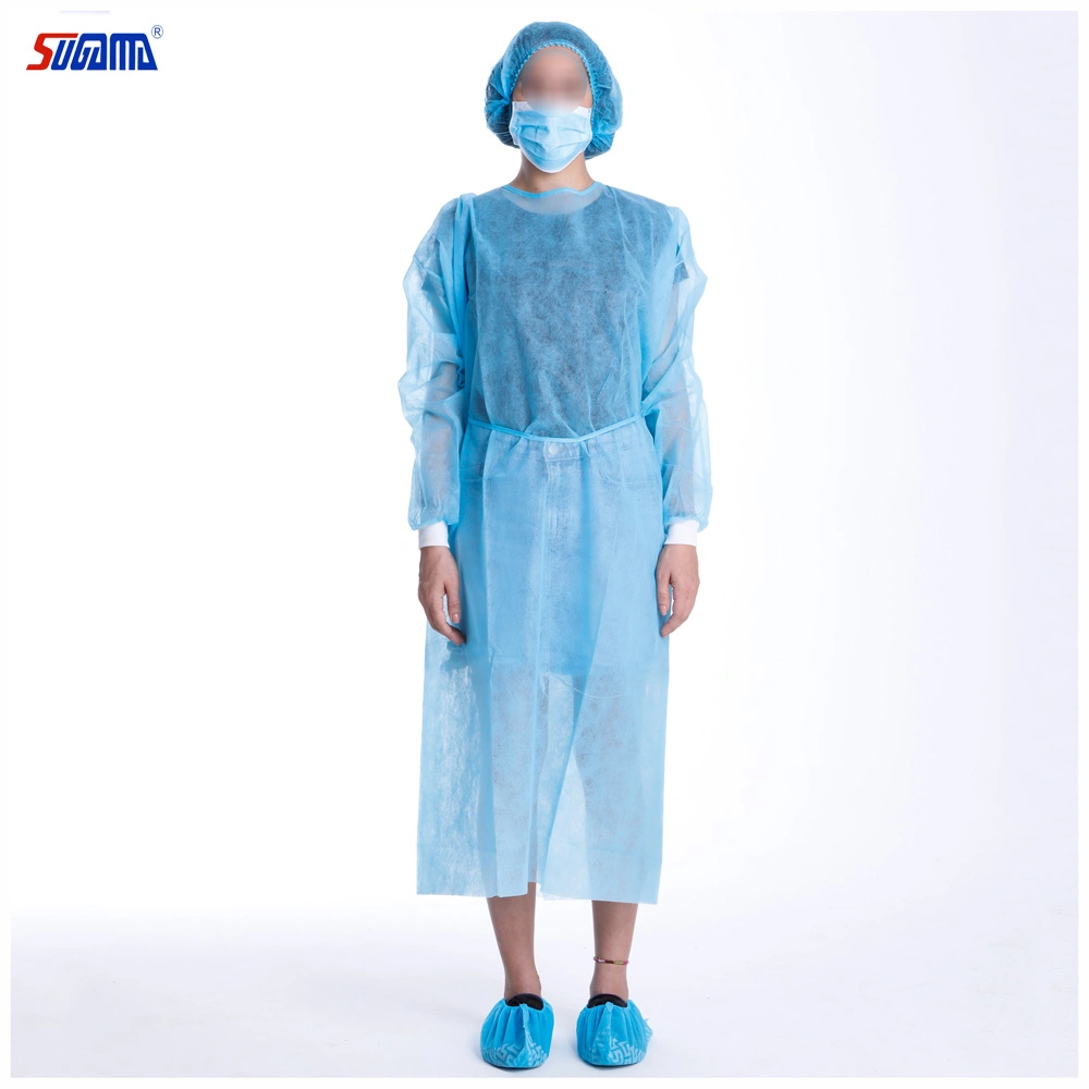 L'isolement médicaux jetables robe robe d'isolement en PP pour l'utilisation de l'hôpital