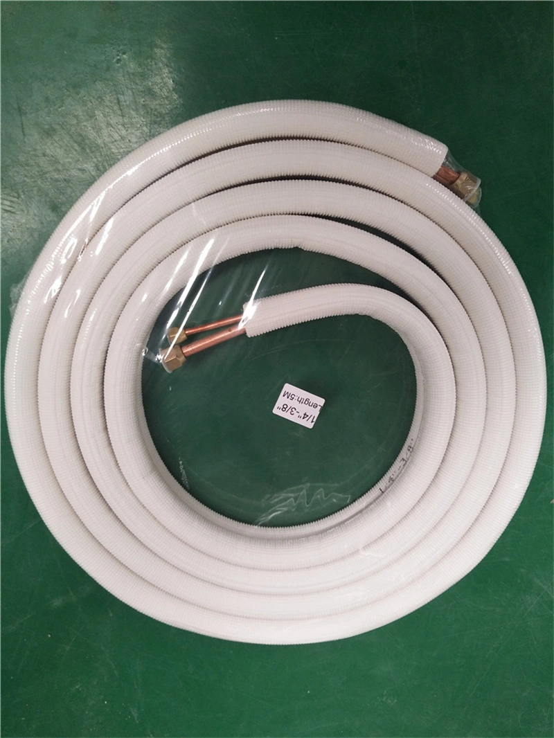 Acondicionador de aire del tubo de cobre aislado tubo flexible de aislamiento de espuma de goma