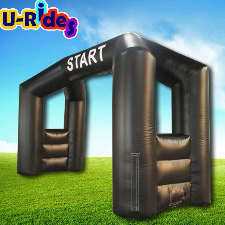 Start and Finish inflatable black colour archy for event