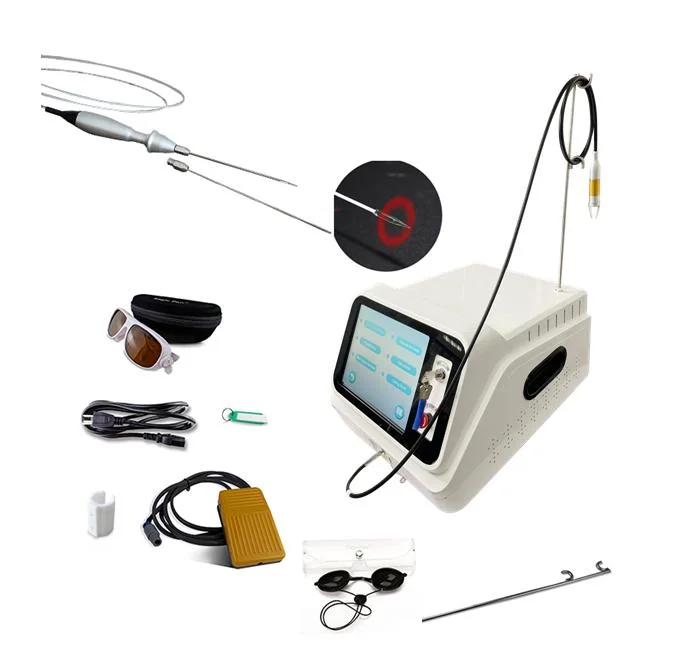 Dual-Wellenlänge Lipolyse Entolift Laser-Ausrüstung Liposuktion Maschine Chirurgie Diode Laser 980 1470 Nm für Hemorrhoid