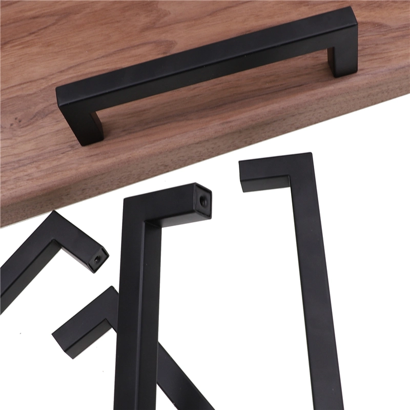 Furniture Hardware Kitchen Cabinet Handle Square Bar Pull