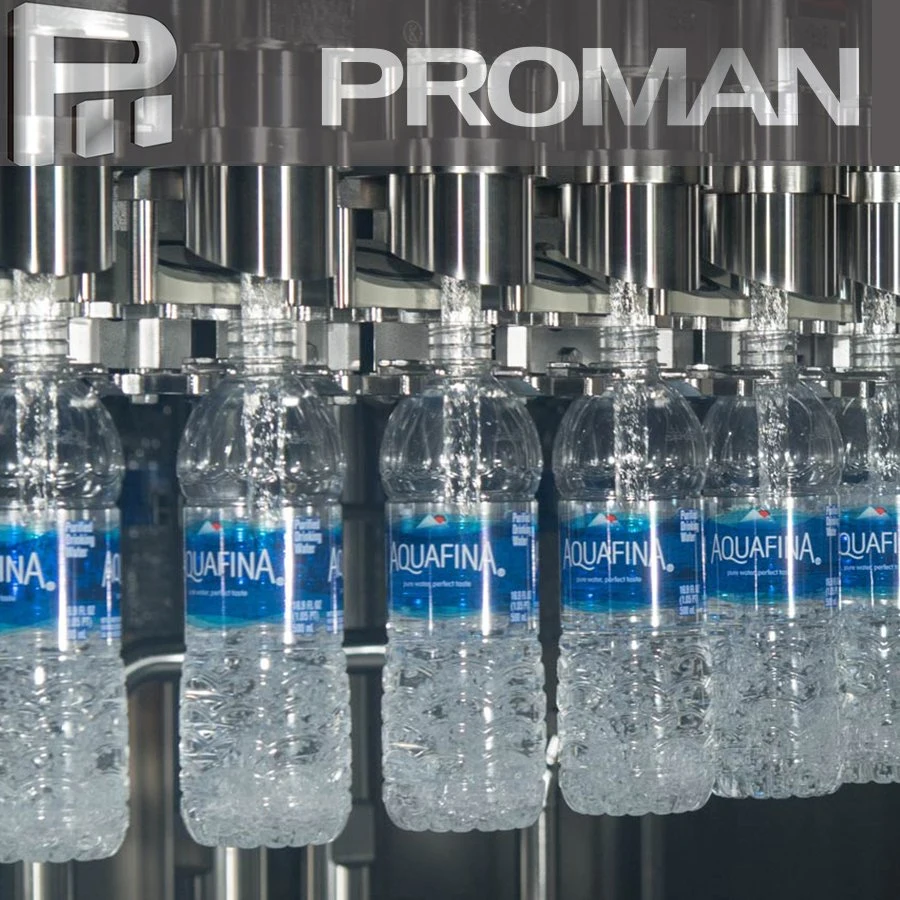 Machine de remplissage automatique de bouteilles en plastique PET de 8000 bph pour l'eau de source minérale pure purifiée de 100 ml à 2 L - Solution de ligne d'emballage d'étiquetage de mise en bouteille de boisson