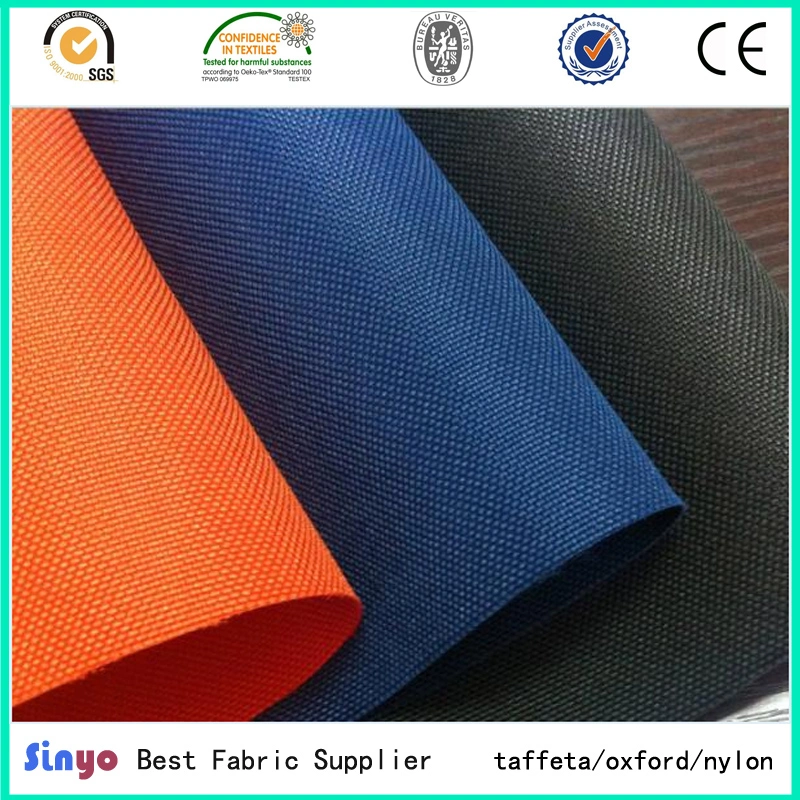 Hot Sale Textile 600d PU/PVC Coated Oxford Panama Polyester Fabric for Suitcase