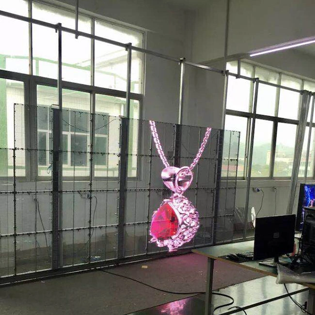 Transparente Display Screen High Transparency 3.91mm Glass Window Transparent LED Video Wall