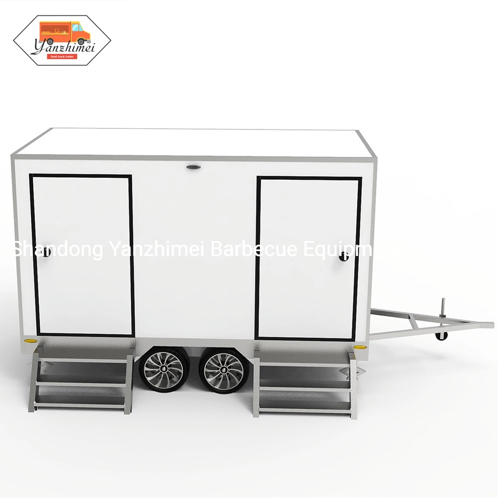 Portable Toilet Mobile Restroom Assembled House Business Toilet Trailer for Sale