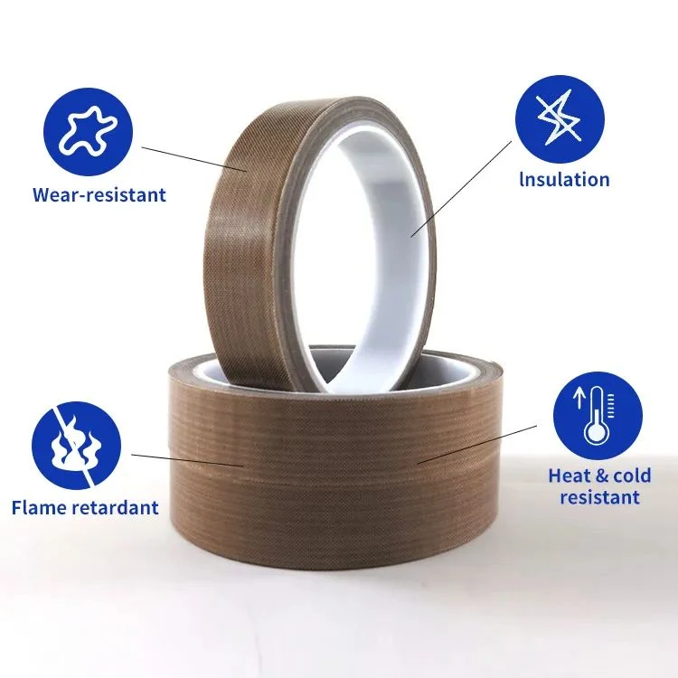 Heat Resistant Tefloning Tape Roll PTFE Insulating PTFE High Temperature Resistance Adhesive Tape