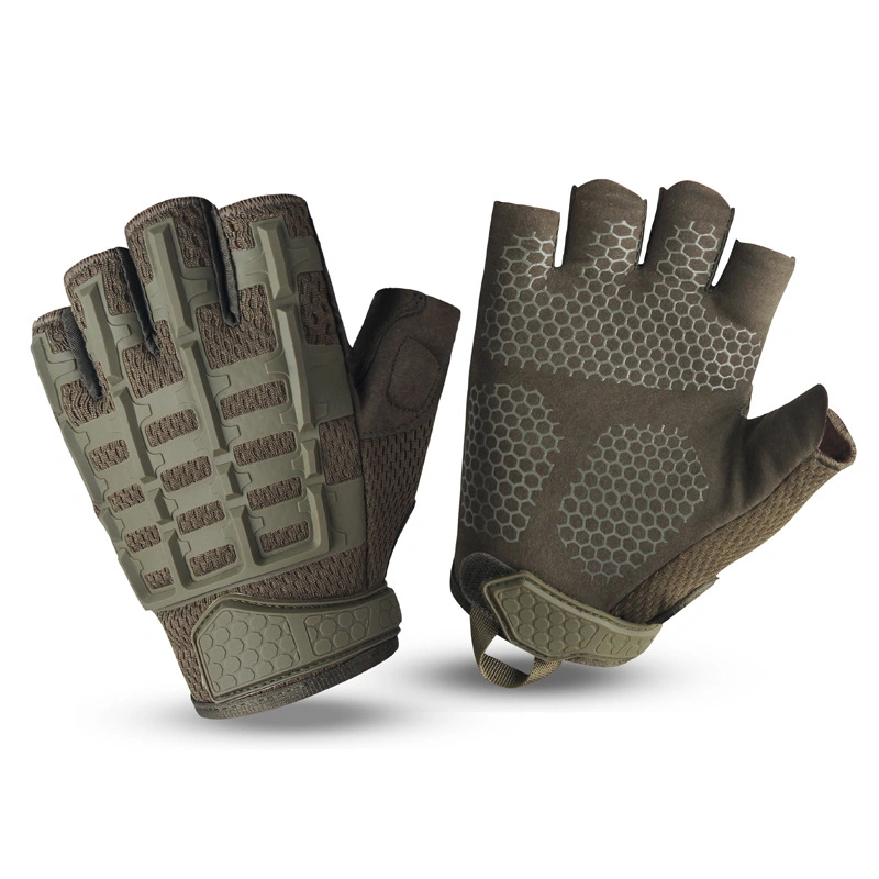 Hochwertige Abriebfeste Half Finger Nylon Combat Tactical Handschuhe Gl643