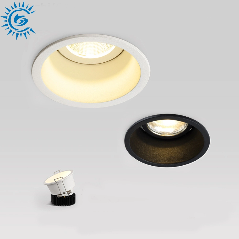 Embedded Anti-Glare LED Downlight 8W 10W 15W Color Temperaturecob LED 3000K