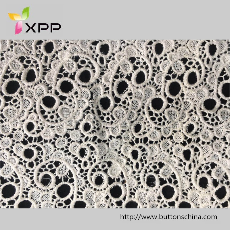 2019 Fashion Design More Color Cotton Fabric for Garments Curtain Polyester Garment Lace