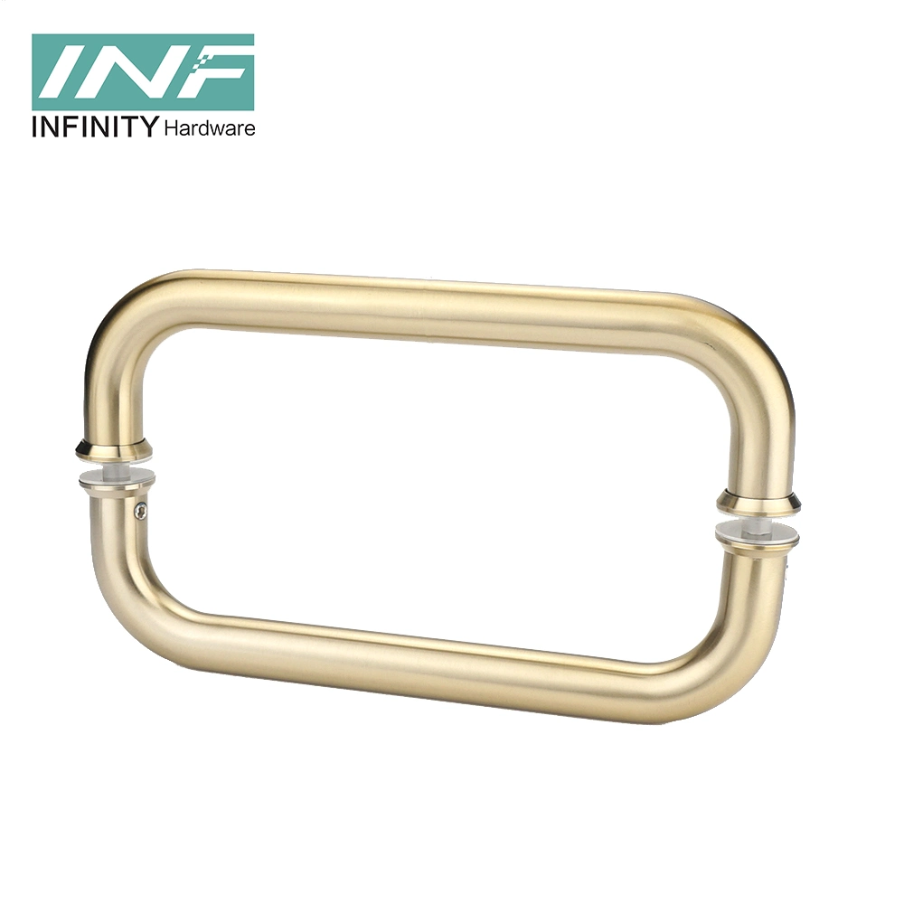 High quality/High cost performance Made in China Modern Luxury Hotel Home Shower Sliding Glass Stainless Steel Glass Door Handles Bathroom Accessories