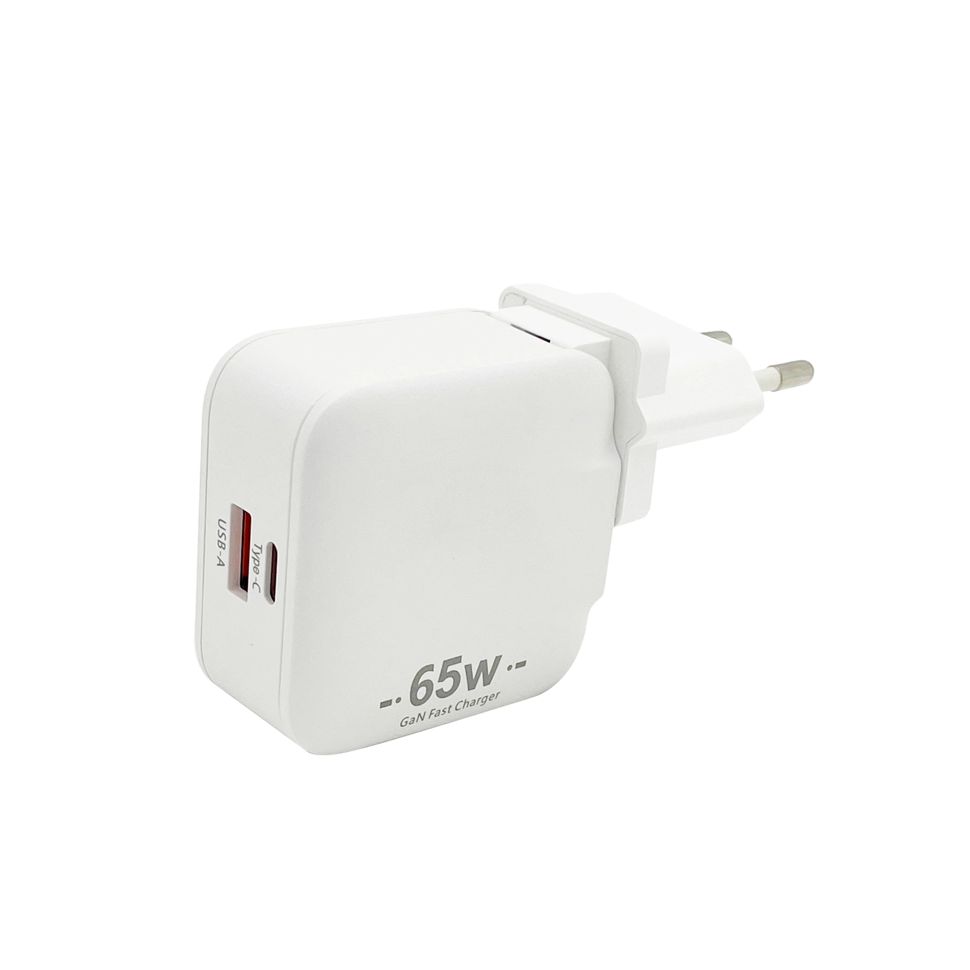 Travel Adapter EU Plug 65W Multi Protection Super Fast Charger