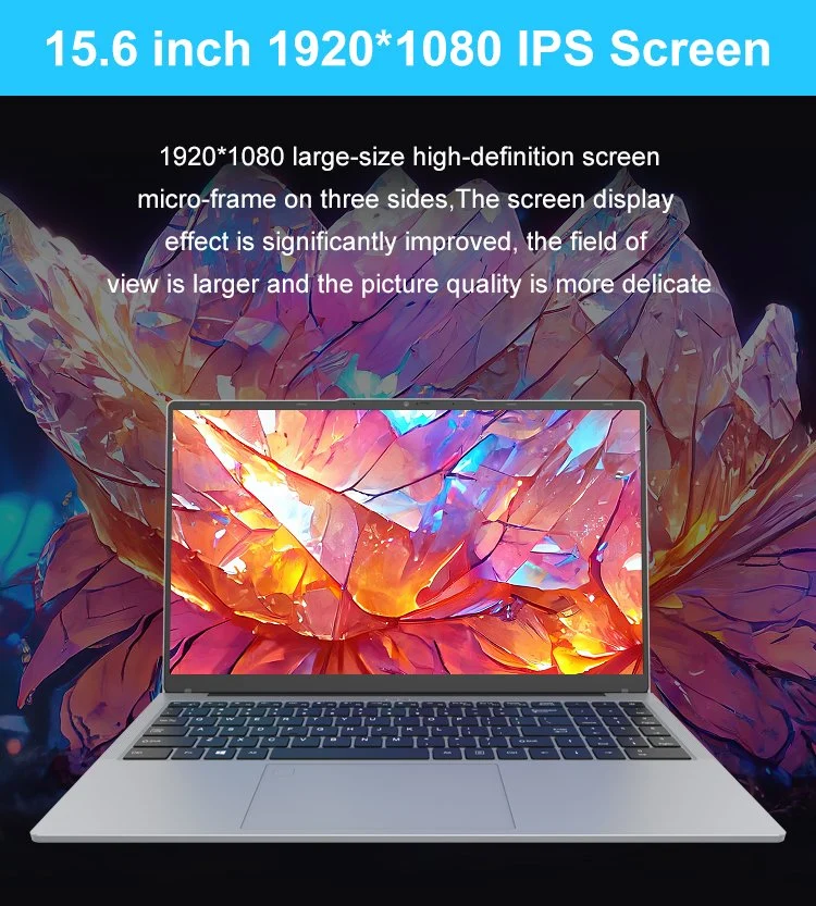 O OEM 15.6 polegadas portátil de Carregamento Rápido 65W 8GB, 512GB Computador Portátil Laptop 1920*1080 Personalizar FHD de hardware de PC laptop