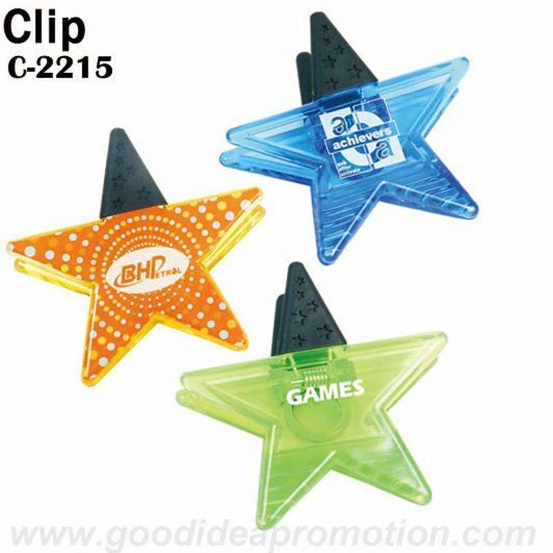 Promotional Gift Magnetic Paper Clip, Plastic Mini Pill Shape Magnetic Paper Clip