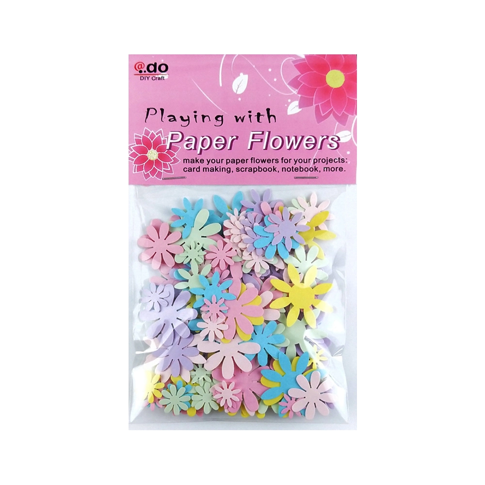 200PCS Light Colors Mini Paper Flower Assorted Bag for Card Making (FS03-B)