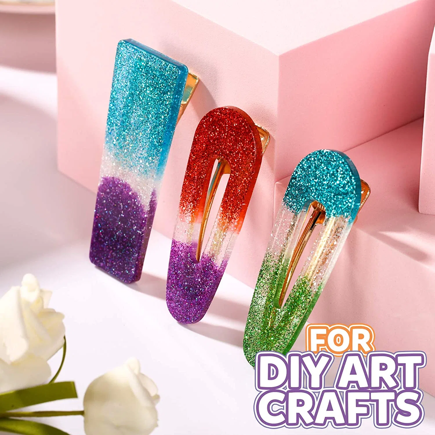 Candy Pink Fine Glitter for Cute Valentine's Day Crafts and DIY Projects