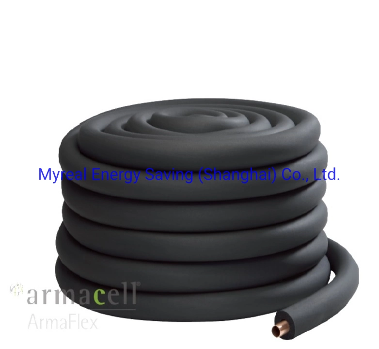 Espuma de caucho flexible de EPDM y NBR/PVC resistente al calor Tubo de aislamiento de tuberías