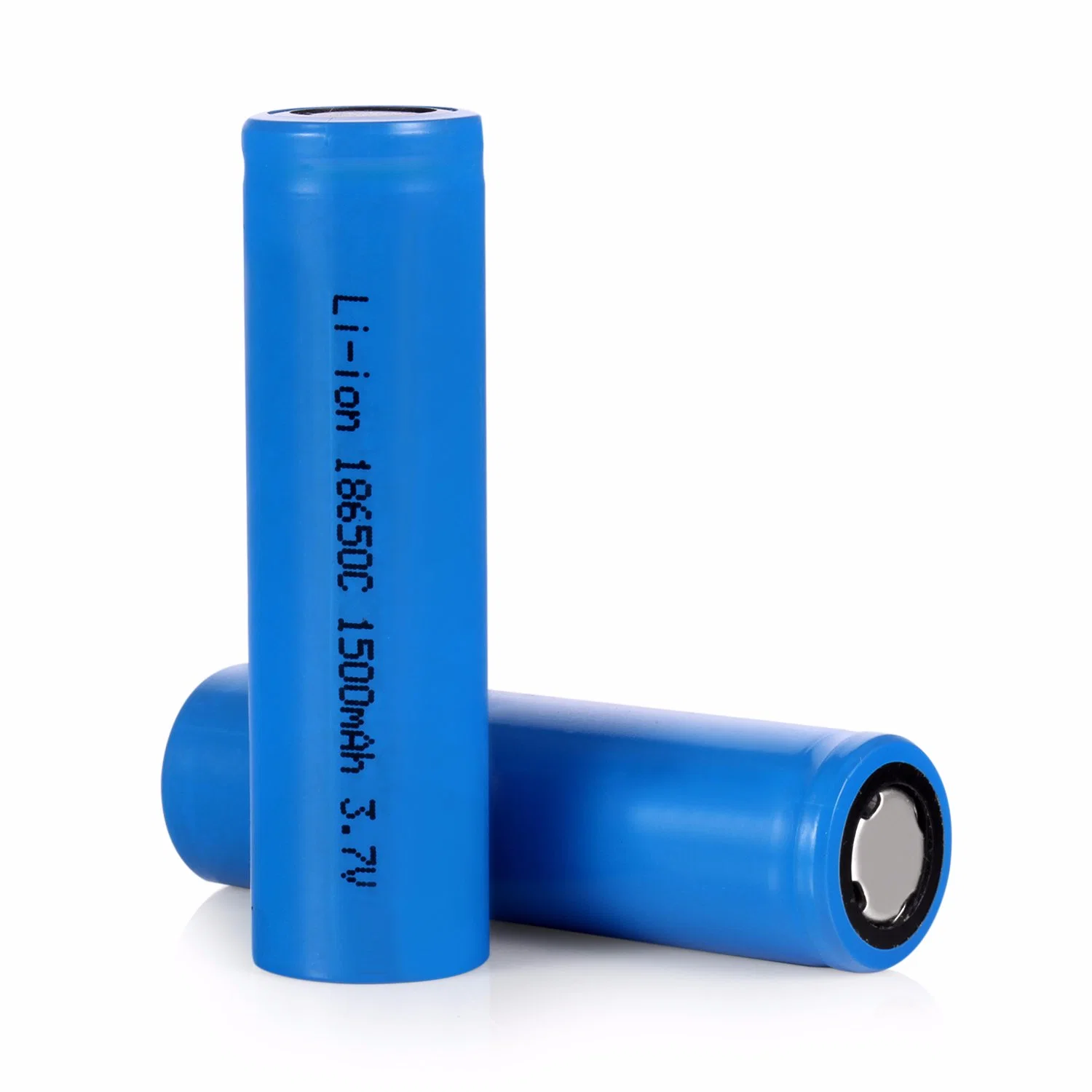 Flat Top 3.7V 1500mAh Li-ion recargable 18650 Batería de litio para portátiles.