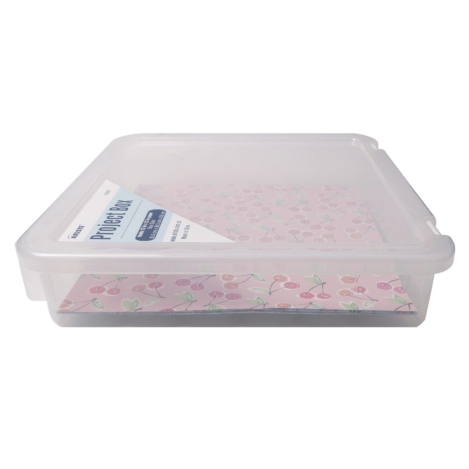 21631 12"X12" Paper Portable Project and Craft Storage Box with Office Organizer