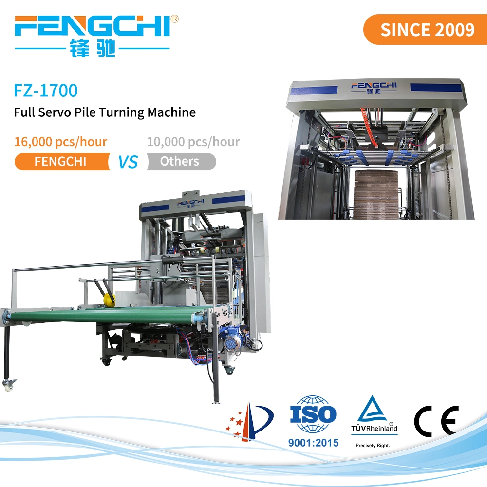 Digital Post Press Machinery Carry and Turn Printed Paper Intelligent Paper Pile Turner Machine