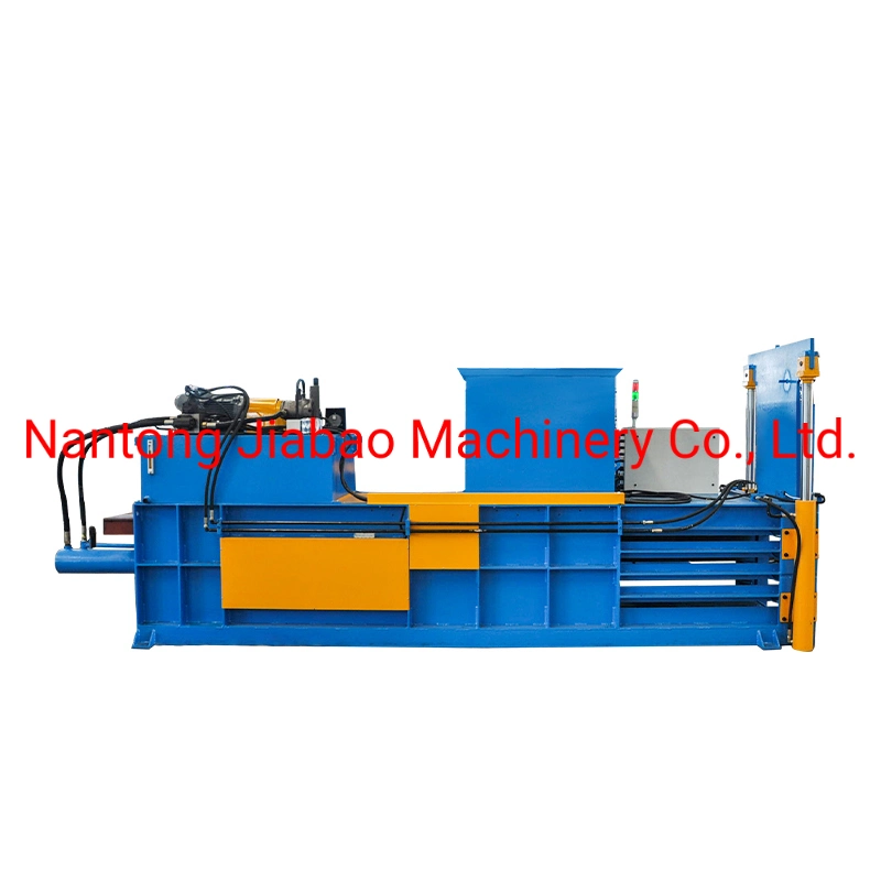 Semi Automatic Horizontal Waste Paper Baler Plastic Baling Press Machine