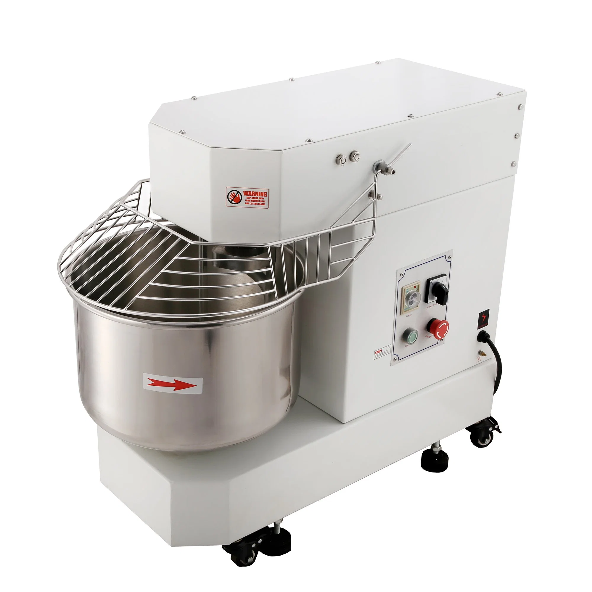 Equipamento industrial de cozinha profissional fornecimento de massa de massa Spiral de 40 L. 16 kg